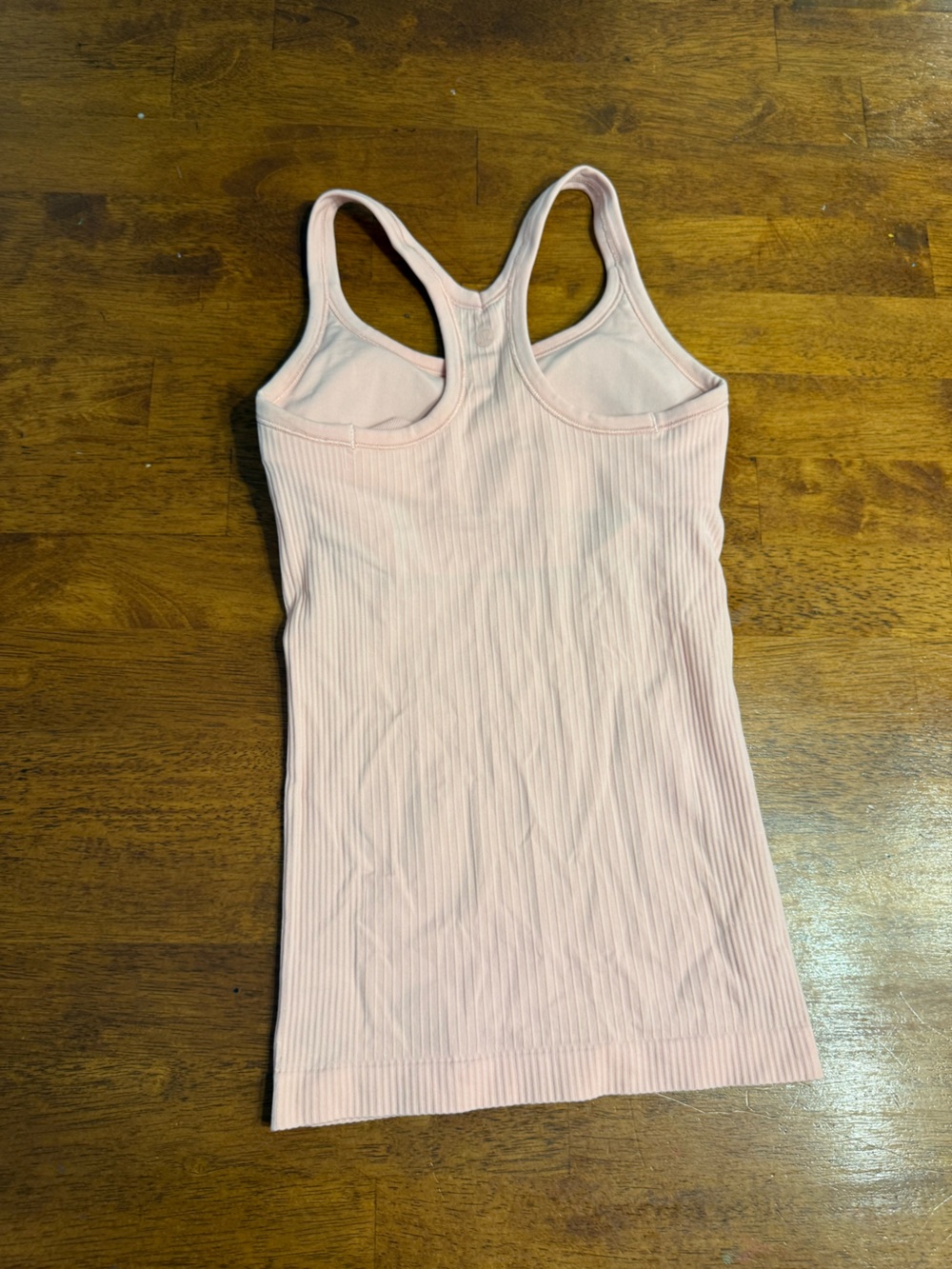 Lululemon Ebb to Street Tank Top Ribbed Built-in Bra Pink size 4 - Picture 5 of 8
